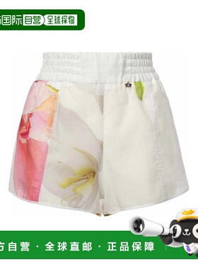 Genny 女士短裤 78AAD183NS681003 SS2025 白色 High-Waisted Sho