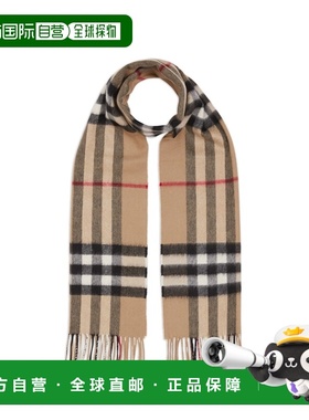 BURBERRY 男士围巾 8018173 花色 Checked Print Muffler博柏利