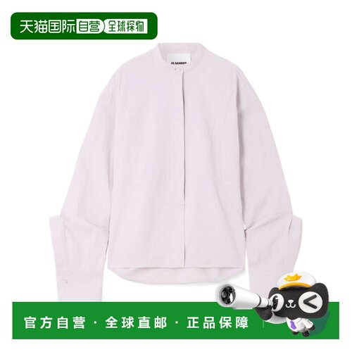 JIL SANDER 女士衬衫 J02DL0175537LILAC SS2025亚麻通勤