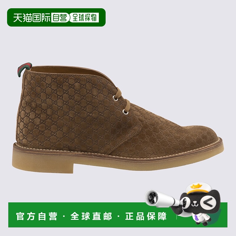 1h可退 GUCCI 男士商务正装鞋 831283AAEYC2842 AW2025 棕色 Boot