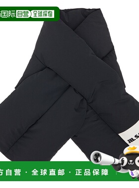 1h可退 潮奢 Jil Sander 吉尔 桑达 女士 黑色围巾 J40TE0002J742