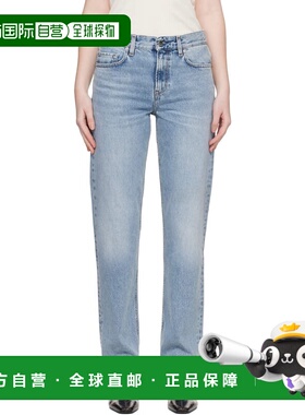 1h可退 潮奢 toteme 女士 蓝色 Low Straight 牛仔裤 252WRB0270F