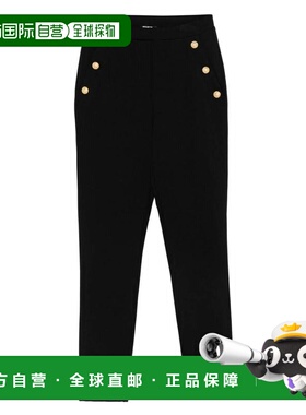 BALMAIN 女童长裤 BX6C11J0371930OR AW2025 黑色 KNIT TROUSERS
