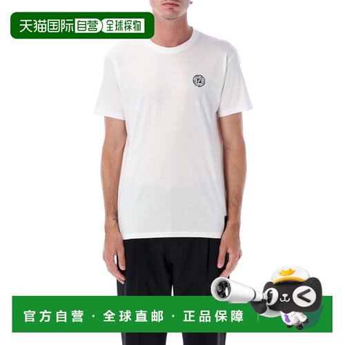 1h可退 FENDI 男士T恤 FY1319AV0HF0QA0 SS2026 白色 短袖T恤