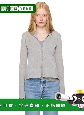 1h可退 潮奢 TOTÊME 女士 灰色 Fine Knit 开衫 243WRT0329YA0079