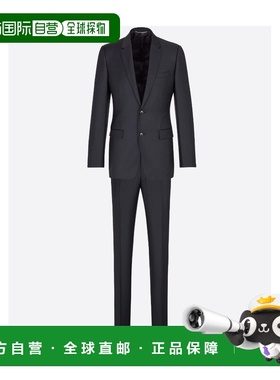 DIOR 男士休闲套装 633C720A3226C542 SS2024 黑色 两粒扣西服套