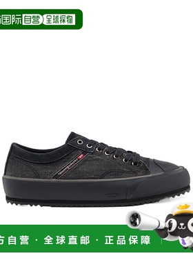 DIESEL 男士休闲鞋 Y02739P1473H1645 SS2022 黑色 系带低帮休闲