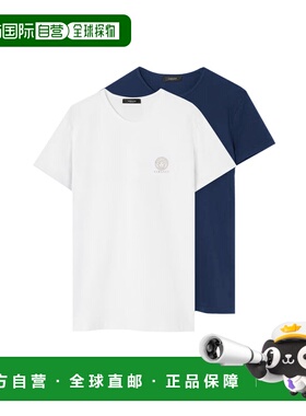 VERSACE 男士T恤 AU101931A10011A40I AW2024 白色范思哲