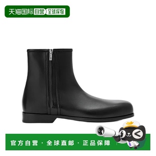 LOEWE 男士靴子 M816286X271100 SS2026 黑色 Bobine 短筒靴