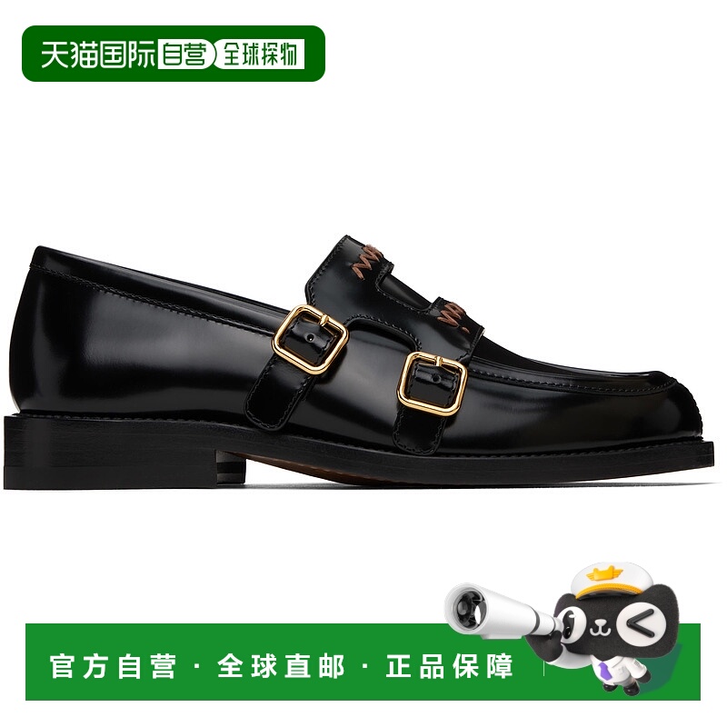 潮奢 Marni 玛尼 女士 黑色 Bambi 3.0 乐福鞋 MOMS006002PS679