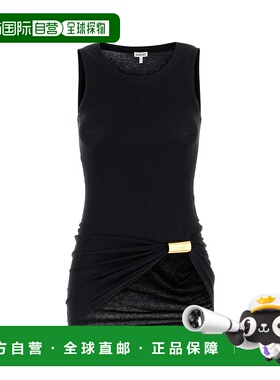 LOEWE 女士T恤 S359Y23XAMBLACK AW2025 黑色 Black stretch cott