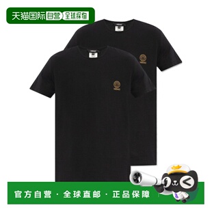 范思哲黑色短袖 VERSACE 1A10011AU10193A1008 T恤 SS2024 男士