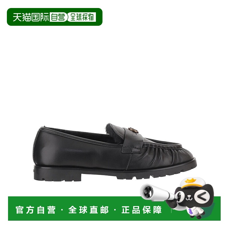 1h可退 PINKO 女士芭蕾乐福鞋 SD0435P093Z99 AW2025 黑色 圆头乐