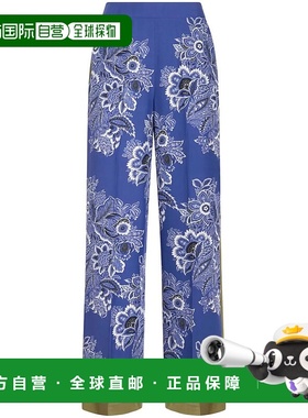 1h可退 ETRO 女士休闲裤 WREA0014AK012X0883 SS2024 蓝色 Printe