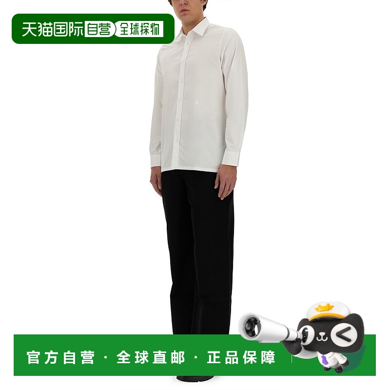 1h可退 GIVENCHY 男士牛仔裤 BM514650KK001 AW2024 黑色 徽标腰