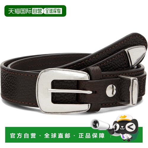 Lemaire 男士 棕色 Minimal Western 腰带 AC1181LL139DARKBROWN