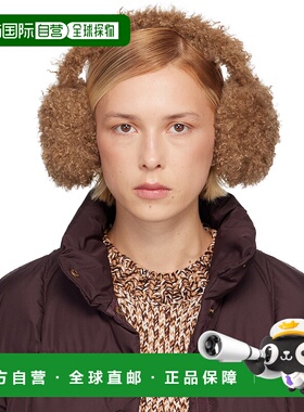 1h可退 潮奢 Moncler 盟可睐 女士 棕色徽标耳罩 K20933B0005589B