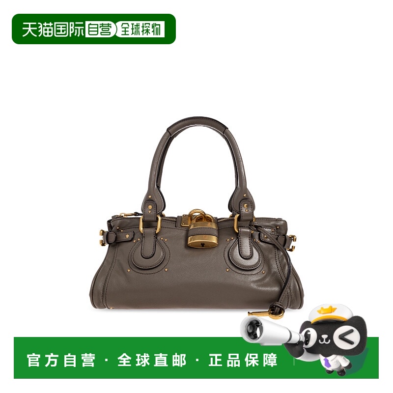 CHLOÉ 女士斜挎包 CH25WS802P75036 SS2026 棕色 Mud leather Pad