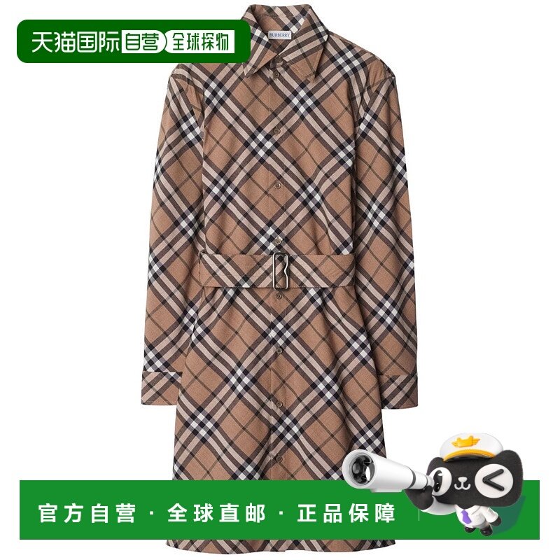BURBERRY 女士连衣裙 8095080C1202 AW2024 棕色