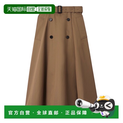 BURBERRY 女士半身裙 8113541CLAY AW2025 深棕色 GONNA TRENCH M
