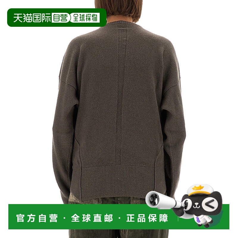 1h可退 RICK OWENS 女士T恤 RP02E4682WSBR78 AW2025 灰色羊绒