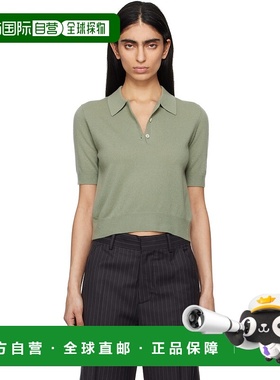 1h可退 潮奢 Arch4 女士 绿色 Caitlin Polo 衫 KNJP2547针织衫