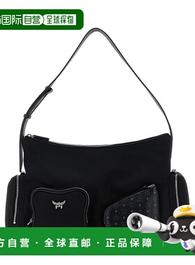 MCM 女士单肩包 MWHFATA01BK AW2025 黑色 AREN FBR HOBO MED BK