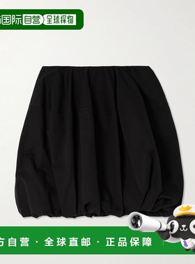 1h可退 潮奢 Alaia 女士 褶皱棉质府绸迷你半身裙 AA9J2346T611B