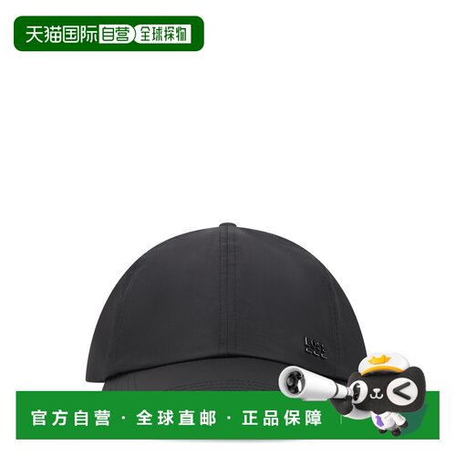 BOSS 男士帽子 50555491001 SS2026 黑色 Baseball cap in techni