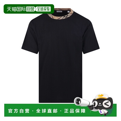 BURBERRY 男士T恤 8125509A1189 SS2026 黑色 RYAN CT N T-SHIRT