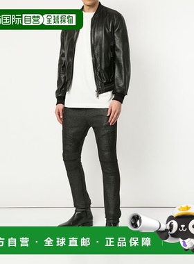 BALMAIN 男士休闲裤 W8H5099J1901766 SS2019 黑色 拼接运动裤