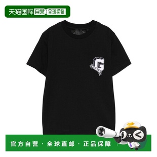 GIVENCHY 男童T恤 H3095709B AW2025 黑色 短袖T恤