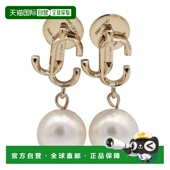潮奢 女士 Jimmy 1h可退 Choo 周仰杰 金色色调铜制耳环 JCPEARLE