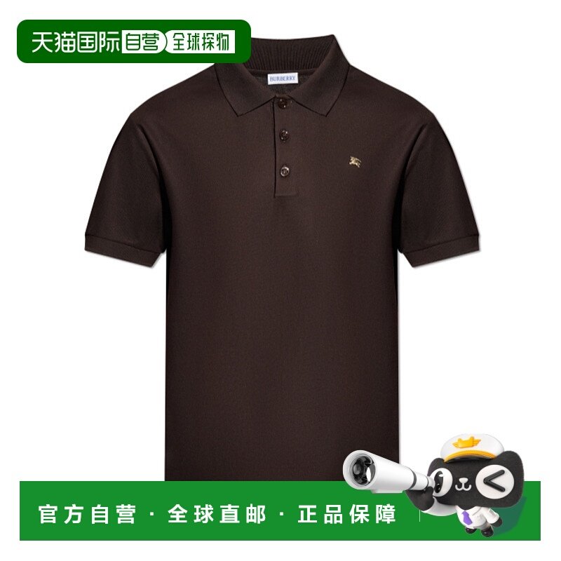BURBERRY 男士POLO衫 81161811 AW2025 深棕色 短袖 Polo 衫