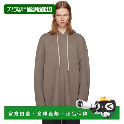 rick owens 瑞克 欧文斯 DRKSHDW 男士 灰褐色 Tower Peter 连帽