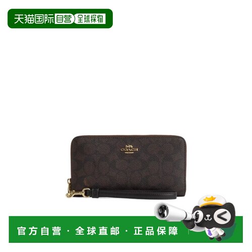 COACH 女士钱包 CW778IMXAQ SS2024 黑色 长款拉【付后1h可退】