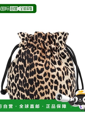 GANNI 女士钱包 B3010069859 SS2026 棕色 Animalier pouch