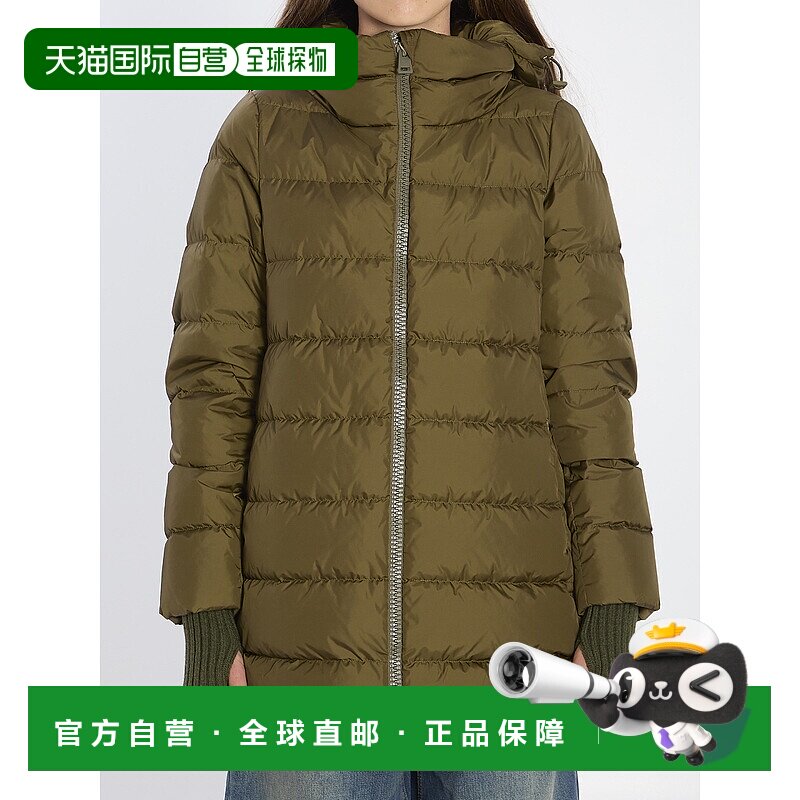 HERNO 女士外套 PI0660D12004Z7740 AW2025 绿色 A-Shape Down Ja