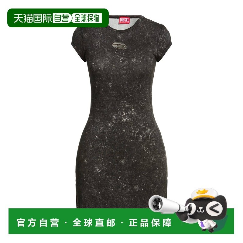 潮奢 Diesel 迪赛 女士 短款连衣裙 grey灰色 舒适时尚,女装/女士精品,连衣裙,淘宝优惠券,粉丝福利购,淘宝优惠卷