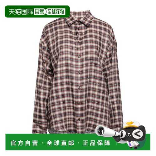 Dsquared2 二次方 女士 格纹衬衫 orange橙色 舒适时尚