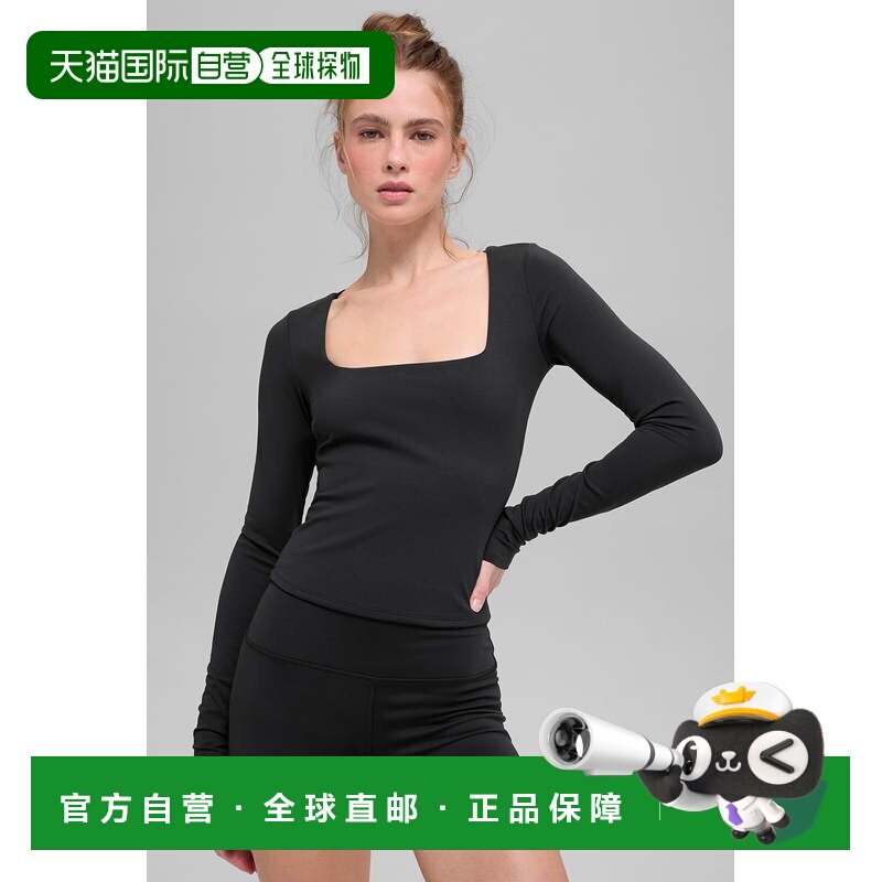 alo yoga  纯色透气长袖亲肤  瑜伽T恤  女款w3968r瑜伽服背心图片
