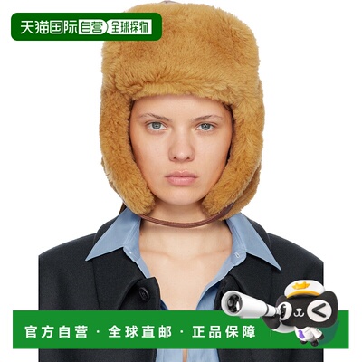 1h可退 潮奢 Acne Studios 艾克妮 女士 棕色飞行员帽 C40414