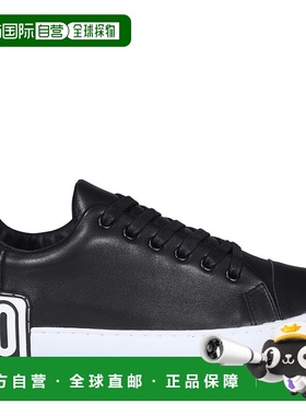 1h可退 MOSCHINO 男士休闲鞋 MB15402G1DGA0000 AW2021 黑色男鞋