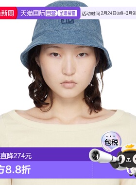 1h可退 潮奢 ANINE BING 女士 蓝色 Nicks 渔夫帽 A1212027WHD59B