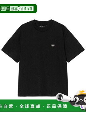 CARHARTT WIP 女士T恤 I03525989XX AW2025 黑色 圆领 T 恤短袖