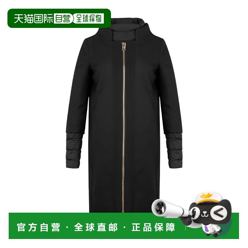 HERNO 女士外套 CA0169D336009300 AW2017 黑色 长款羽绒服