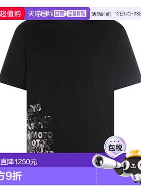 1h可退 潮奢 Y-3 女士 黑色棉质T恤 KR2223 black黑色 舒适时尚