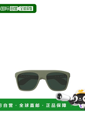 GUCCI 男士眼镜 GG1570S007 AW2025 绿色 矩形太阳镜古驰