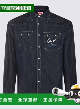 KENZO 男士衬衫 FE65DC4136E1DM AW2024 蓝色