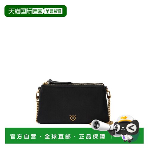 1h可退 PINKO 女士斜挎包 105359A358Z99Q SS2026 黑色 Double Ba